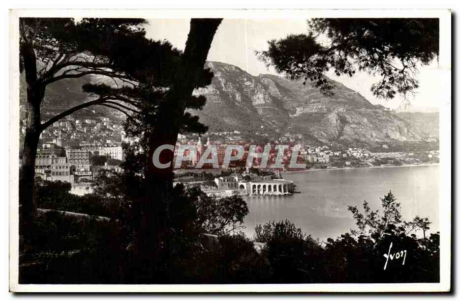 CPA Monte Carlo Vue d ensemble prise du Rocher de Monaco