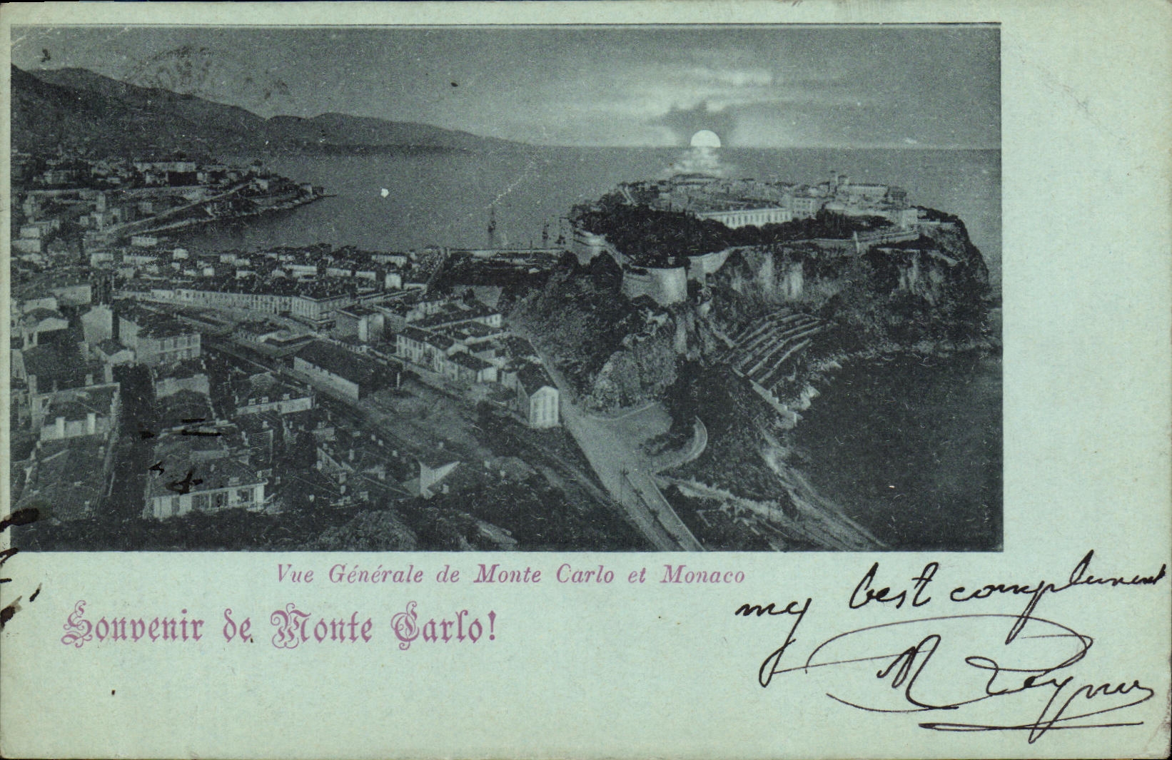 CPA Vue Generale de Monte Carlo et Manaco