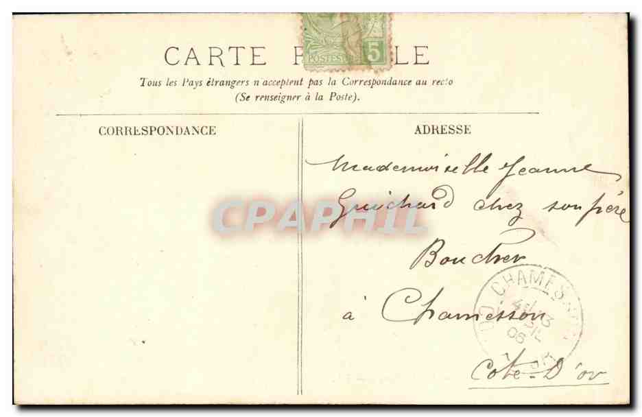 CPA Monte Carlo Les Parterres — Rückseite