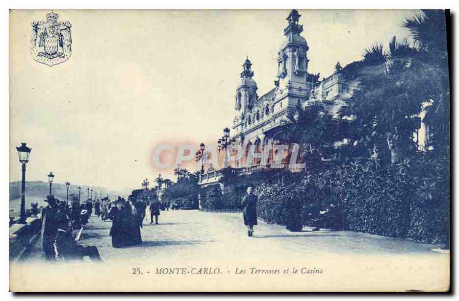 CPA Monte Carlo Les Terrasses et le Casino