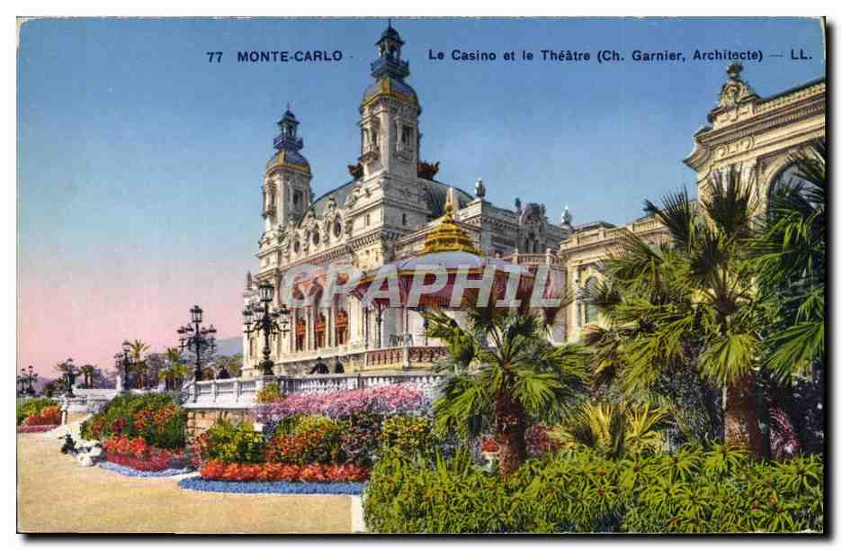 CPA Monte Carlo Le Casino et le Theatre