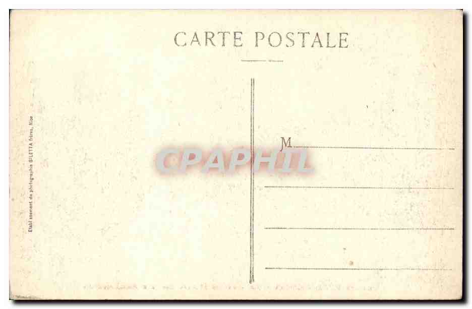 CPA Monte Carlo Le Casino et Jardins les Boulingrins — Verso