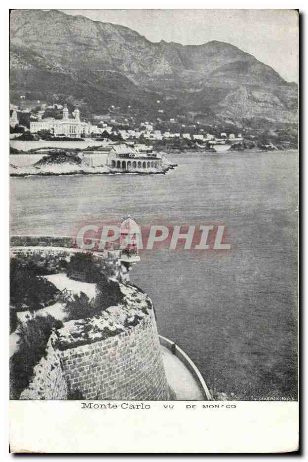 CPA Monte Carlo vu de Monaco