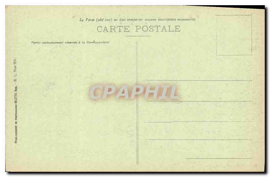 CPA Monte Carlo Les Jardins du Casino Boulingrins — Rückseite