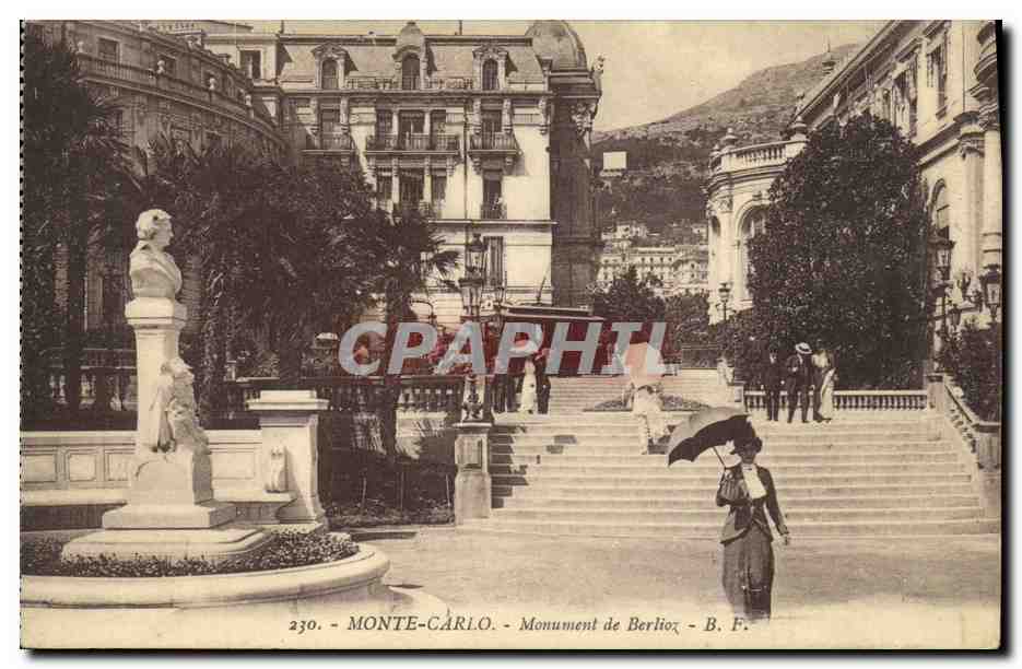CPA Monte Carlo Monument de Berlioz