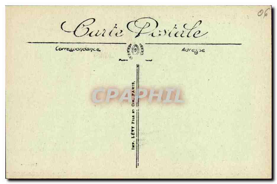 CPA Menton Vue prise de la Frontiere Franco Italienne — Rückseite