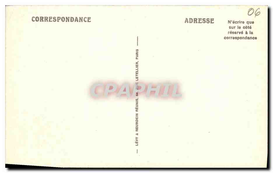 CPA Menton Avenue de la Frontiere — Rückseite