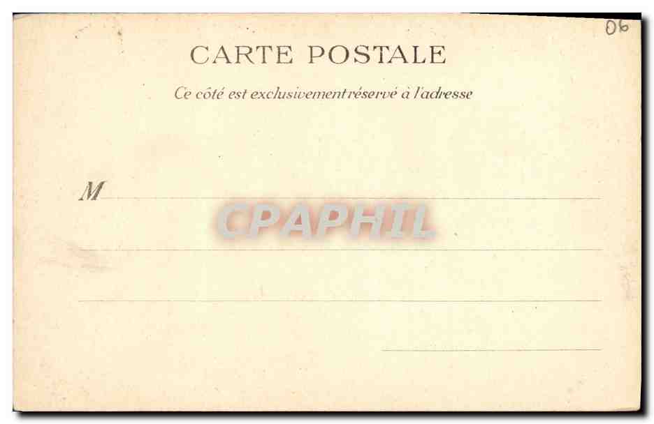 CPA Menton Les nouveaux Jardins  — Rückseite