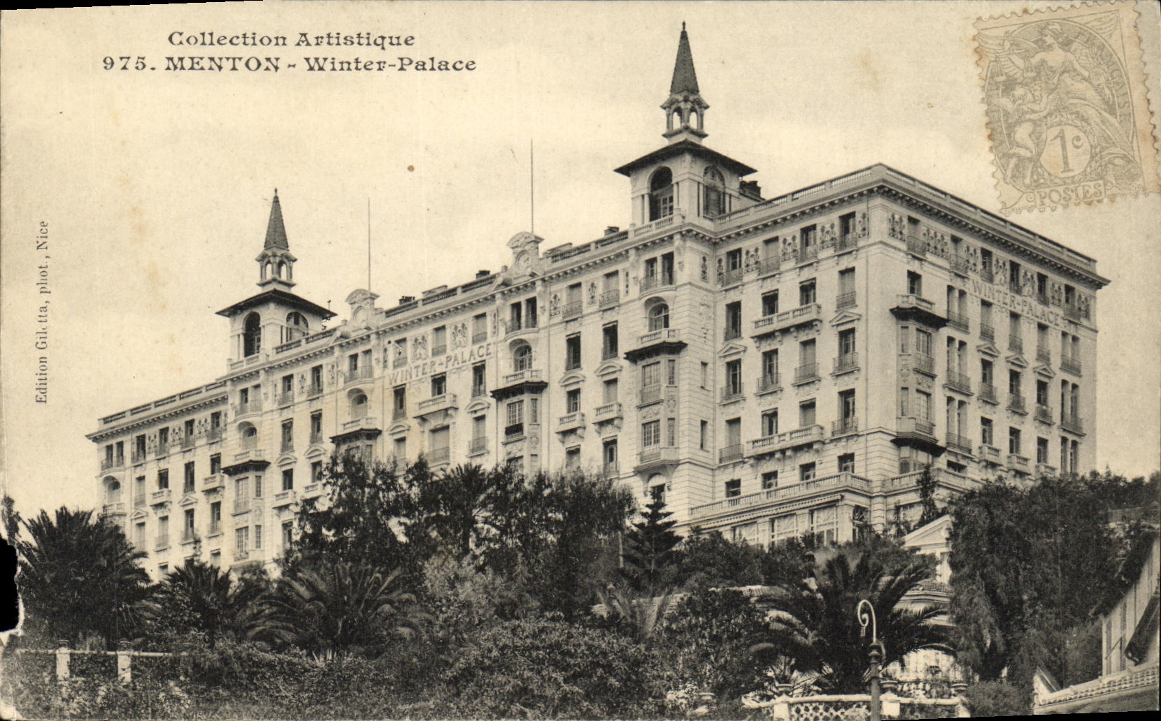 CPA Menton Winter Palace