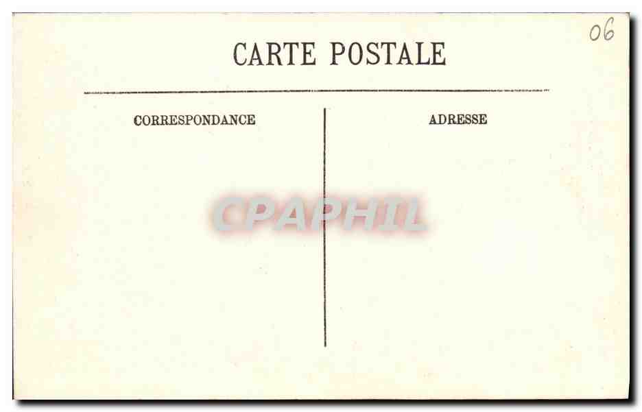 CPA Menton Vue prise des Jardins de Garavan Enfant et arrosoir — Rückseite