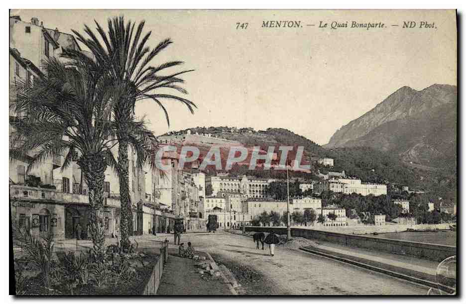 CPA Menton Le Qaui Bonaparte