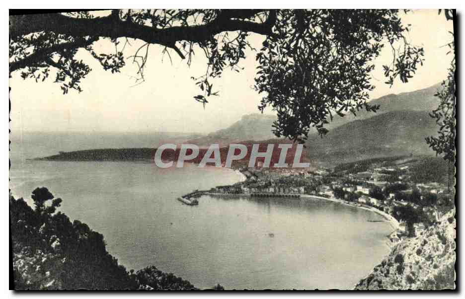 CPA Menton Vue prise de la Frontiere Le Cap Martin
