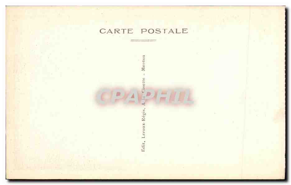 CPA Menton L Eglise St Michel — Rückseite