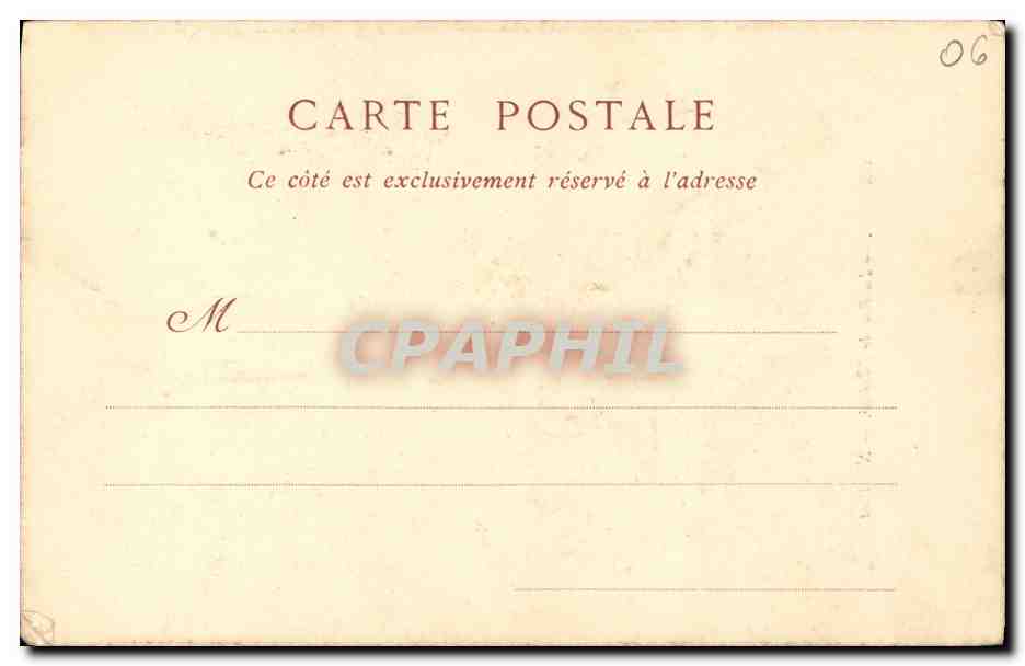 CPA Grasse La Rue de l Eveche — Rückseite