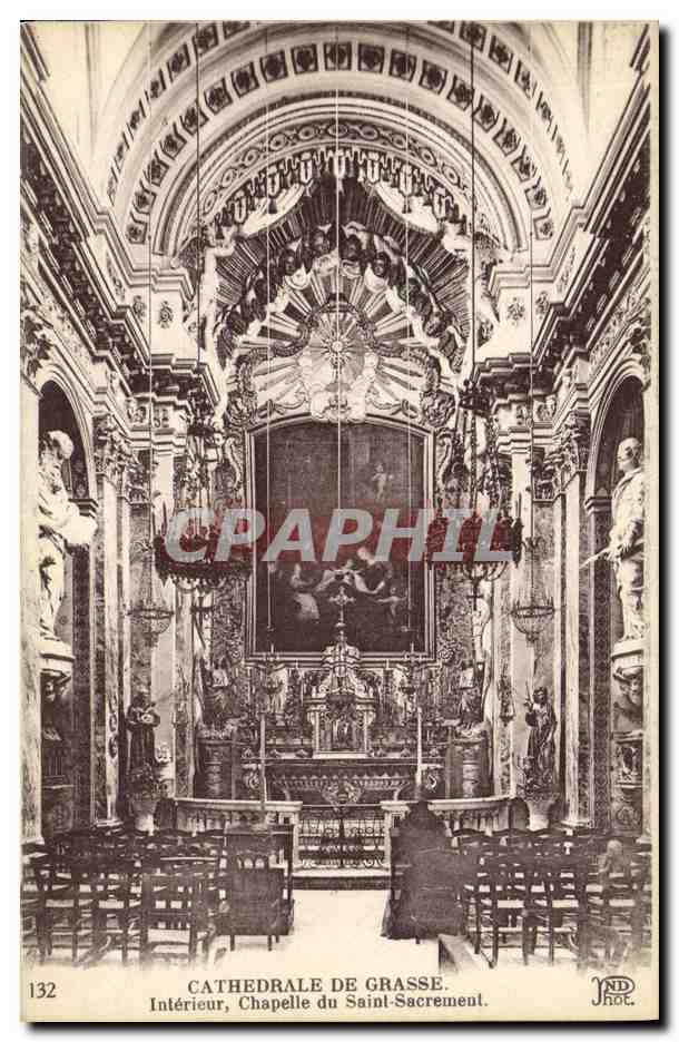 CPA Cathedrale de Grasse Interieur Chapelle du Saint Sacrement
