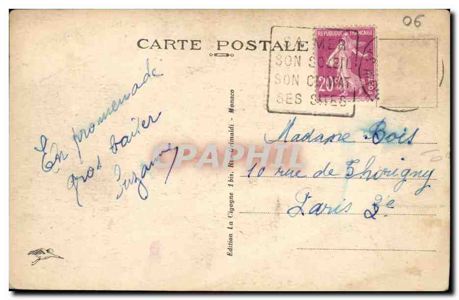 Saint-Jean-Cap-Ferrat — Saint-Hospice — Édition La Cigogne 1bis, Monaco — Reverso