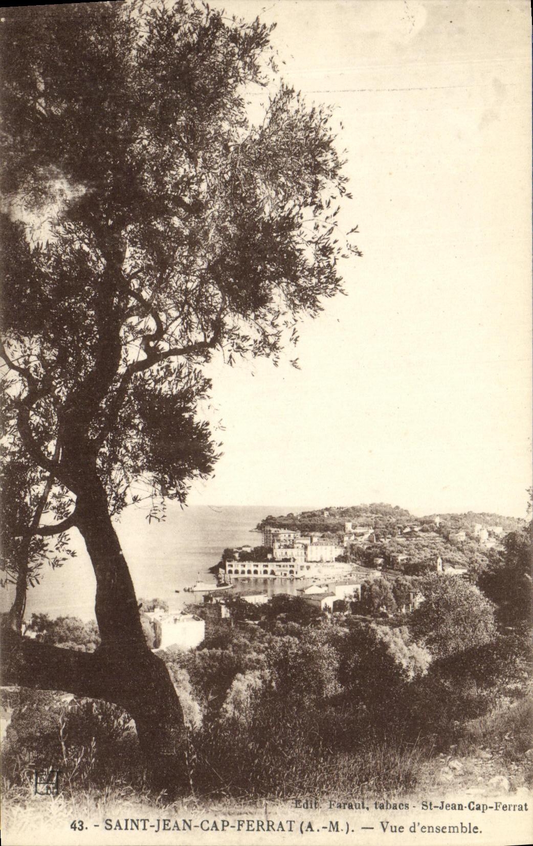 Saint-Jean-Cap-Ferrat — Vue d'ensemble — Edit. Paraul, tabacs - St-Jean-Cap-Ferrat