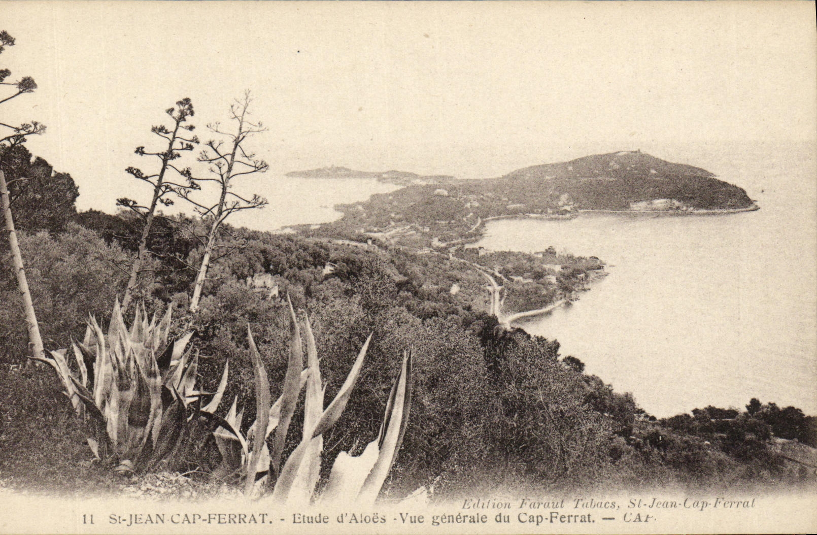 St-Jean-Cap-Ferrat — Allgemeiner Blick auf den Cap-Ferrat — Edition Faraut Tabacs, St-Jean-Cap-Ferrat