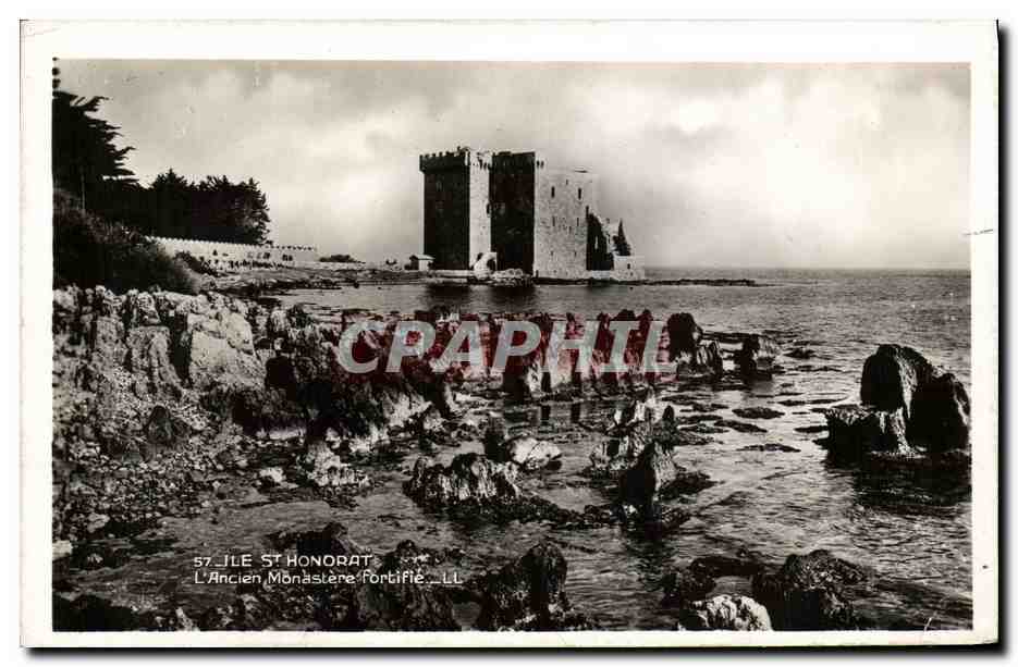 CPA lle st Honorat L Ancien Monastere fortifie