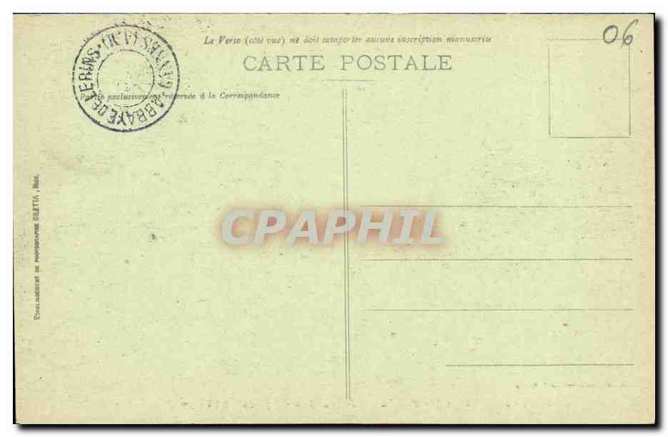 CPA lle Saint Honorat L Allee des Cypres Abbaye de Lerins — Rückseite