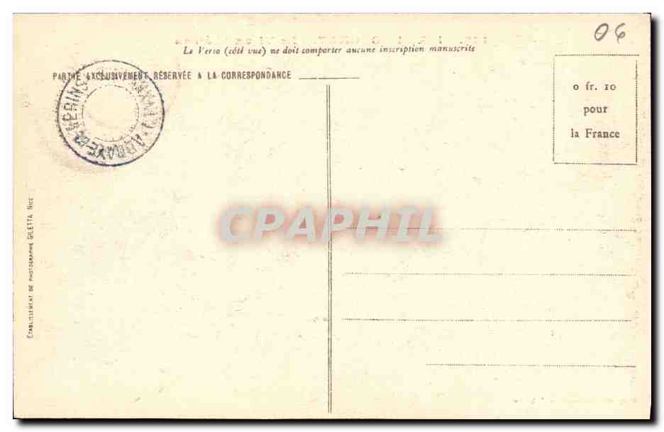 CPA lle Saint Honorat Le Vieux Chateau — Rückseite