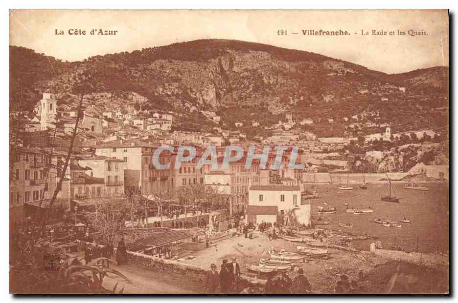 CPA La Cote d Azur Villefranche La Rade et les Quais