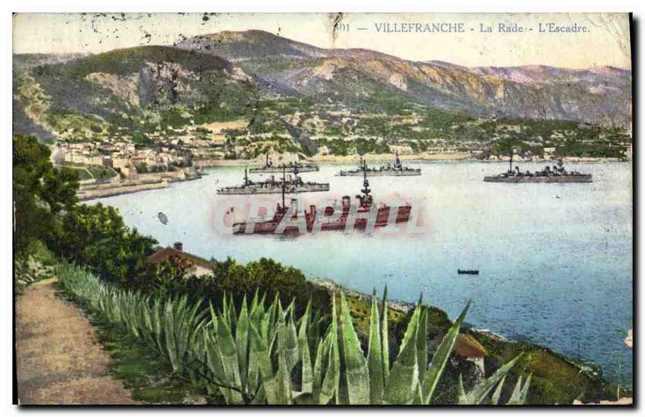 Antike Ansichtskarte Villefranche La Rade L Escarde