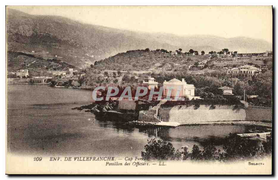 CPA Environs de Villefranche Sur Mer Cap Ferrat Pavillon des officiers