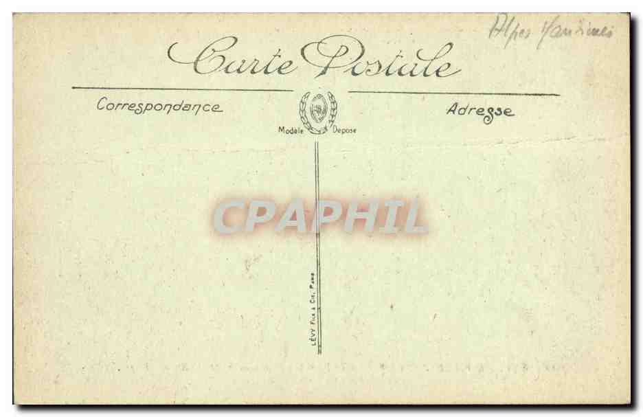 CPA Environs de Villefranche Sur Mer Cap Ferrat Pavillon des officiers — Verso
