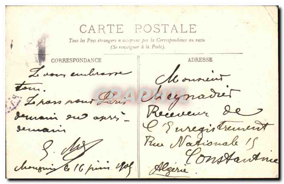 CPA Villefranche Sur Mer L Escadre Bateaux — Rückseite
