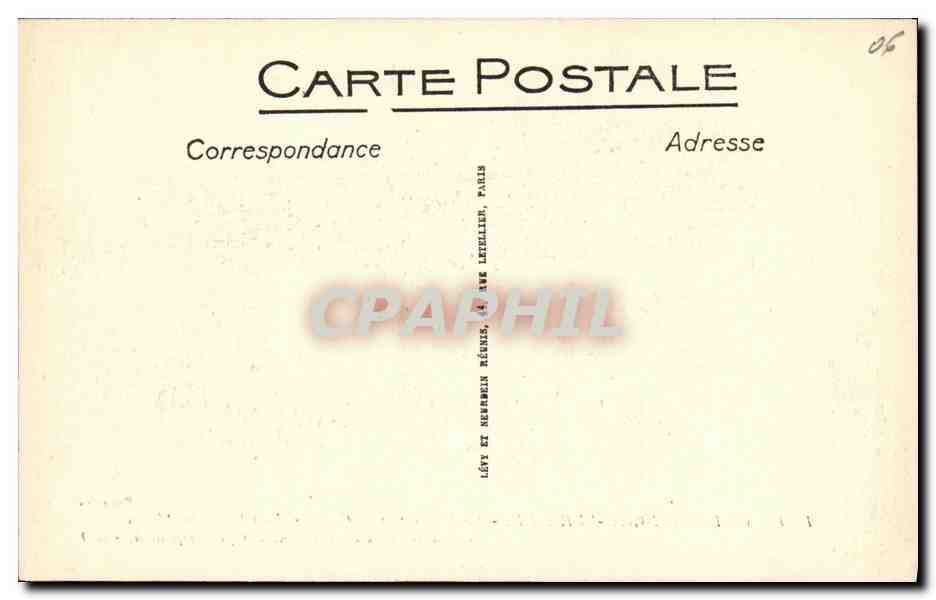 CPA Villefranche Sur Mer Le Lazaret et la Caserne des Chasseurs Alpins Militaria — Rückseite
