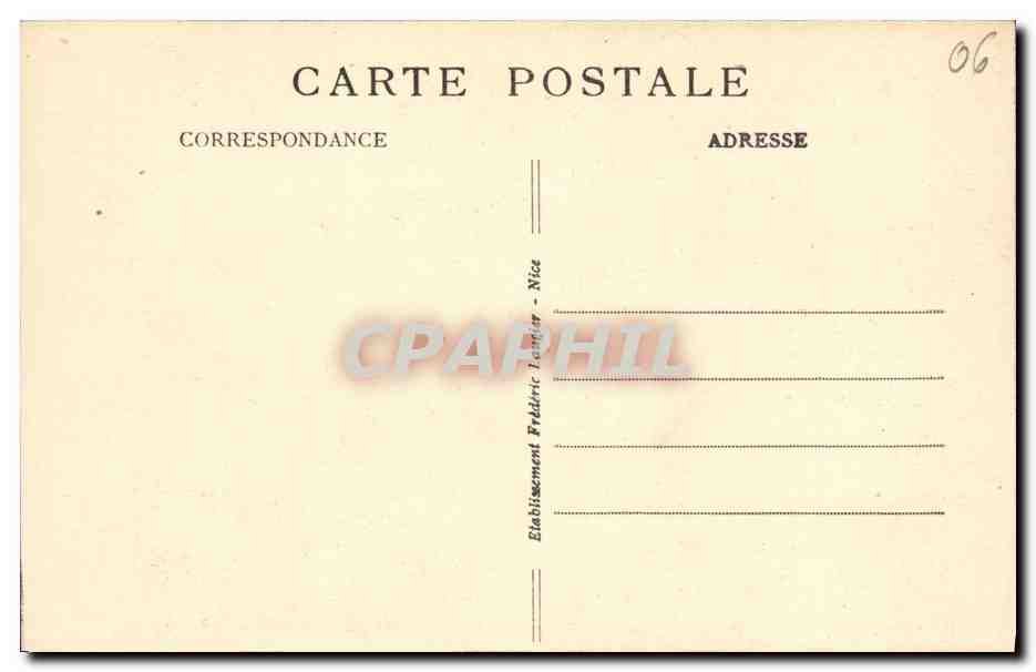 CPA Villefranche sur Mer Vue generale et la Rade — Rückseite