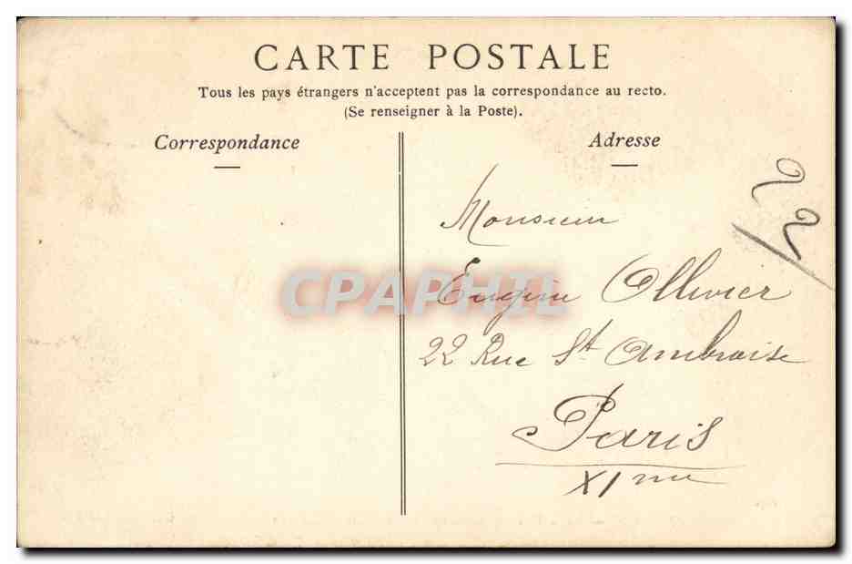 CPA Antibes Notre Dame d Antibes et le Phare de la Garoupe — Rückseite