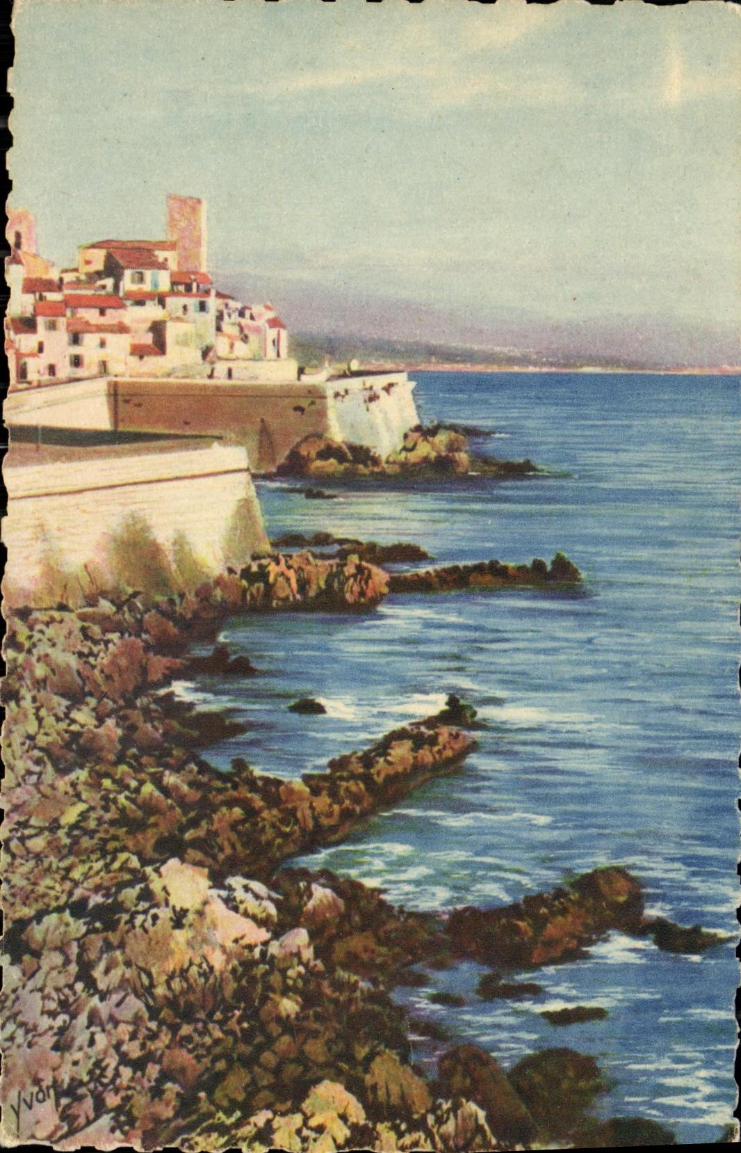 Antibes — Les remparts de la vieille ville — Éditions d'Art Yvón, Paris