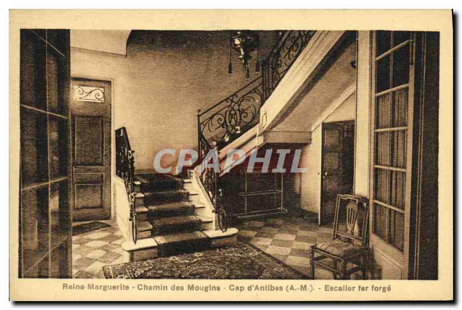 CPA Reine Marguerite Chemin des Mougins Cap d Antibes Escaller for forge