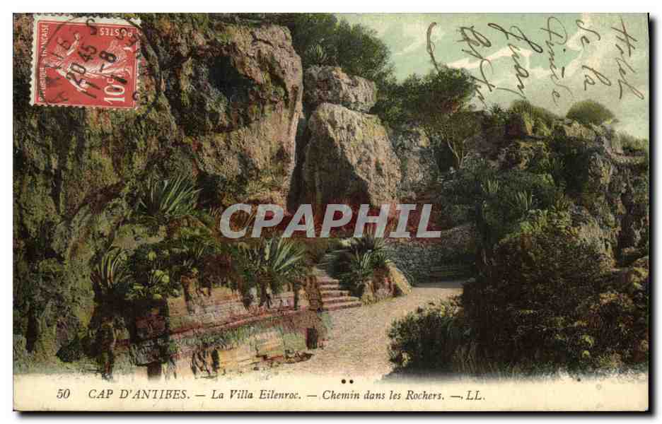 CPA Cap D Antibes La Villa Eilenroc Chemin dans les Rochers