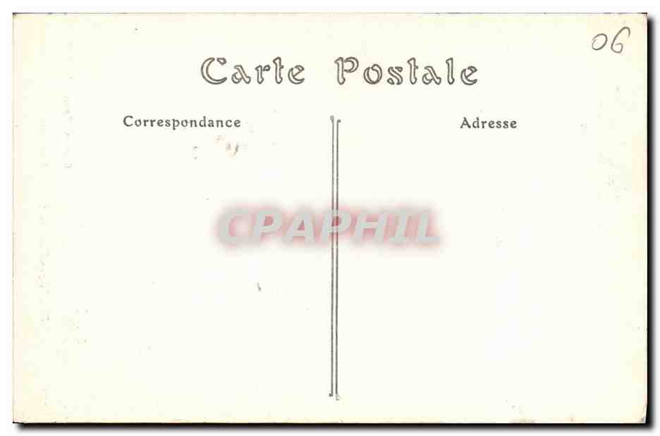 CPA Eze Une Rue — Rückseite