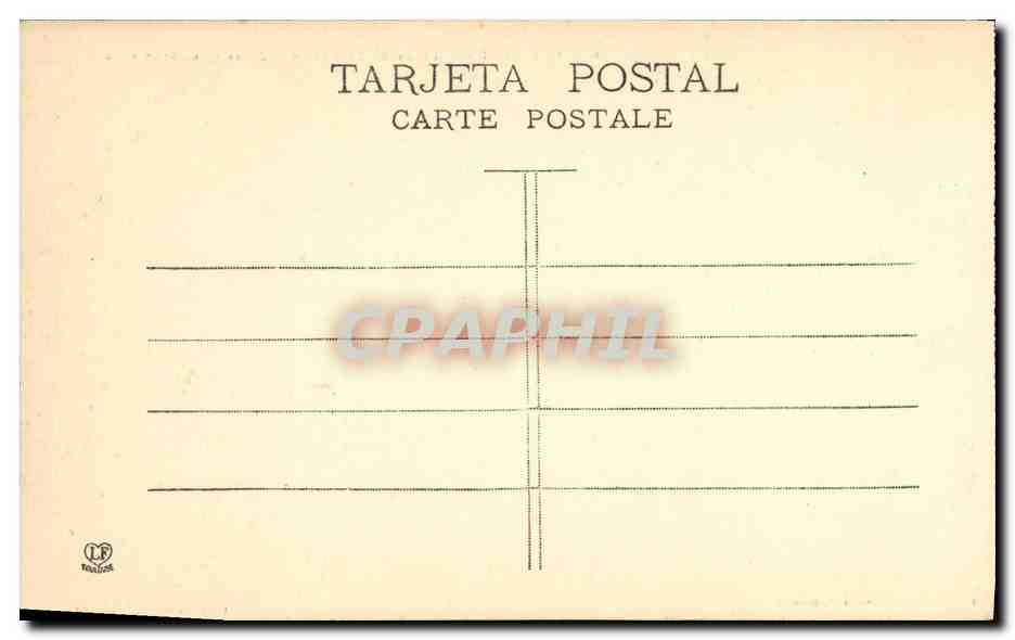 CPA Puigcerda Plaza de Salmaron Casas Consistoriales — Rückseite
