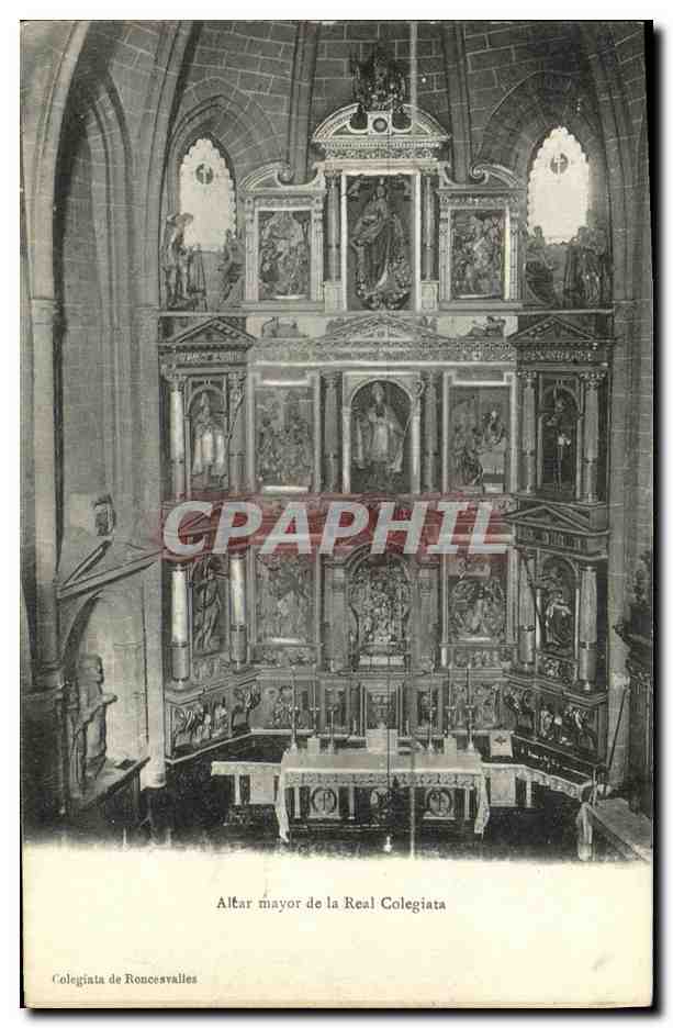 CPA Altar Mayor de la Real Colegiata