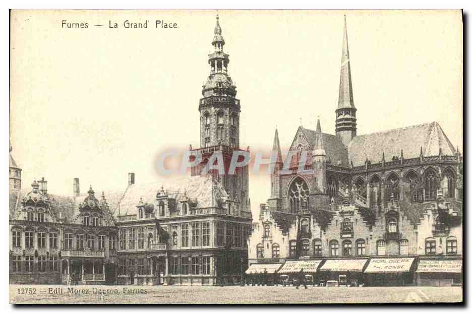 CPA Furnes La Grand Place