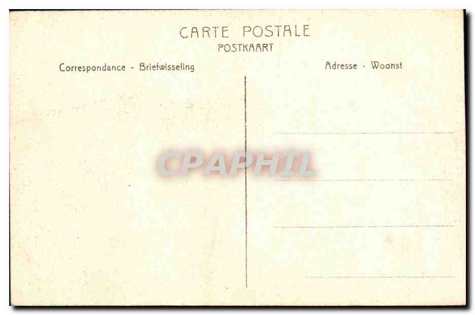 CPA Furnes La Grand Place — Rückseite