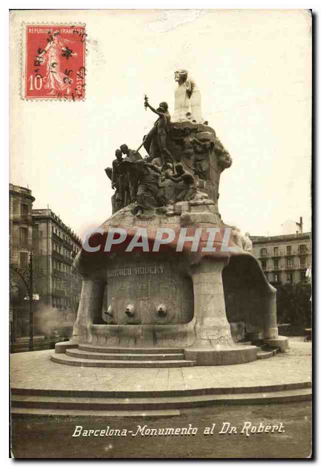 CPA Barcelona Monumento al Dr Robert