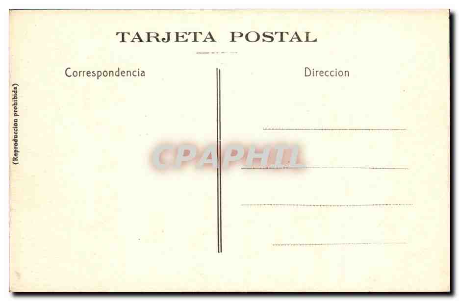 CPA Barcelona Paseo de Gracia Casas Palacios modernos  — Rückseite
