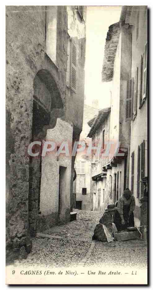 CPA Cagnes Une Rue Arabe Femmes