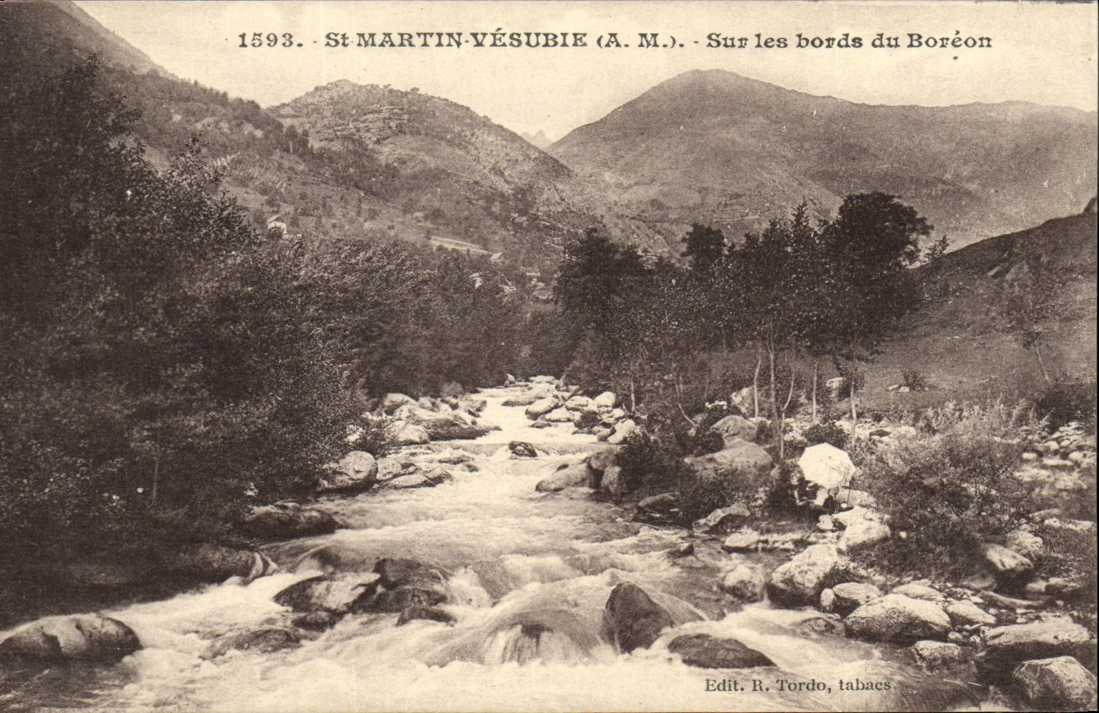 CPA St Martin Versubie sur les bords du Boreon