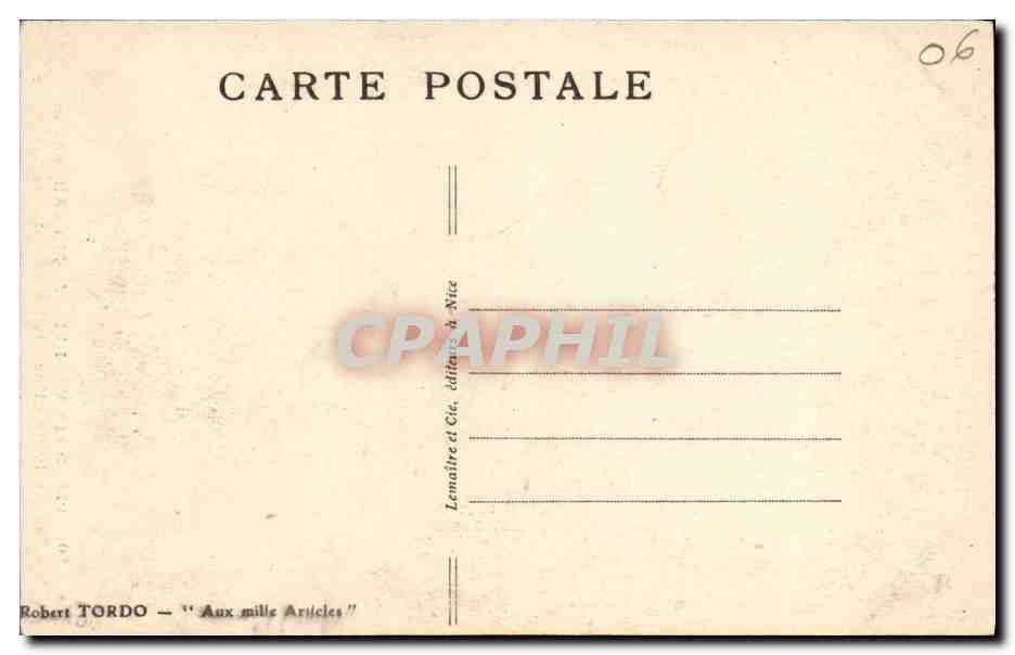 CPA St Martin Versubie Station Estivale Une Vieille Rue Porte Ste Anne — Rückseite