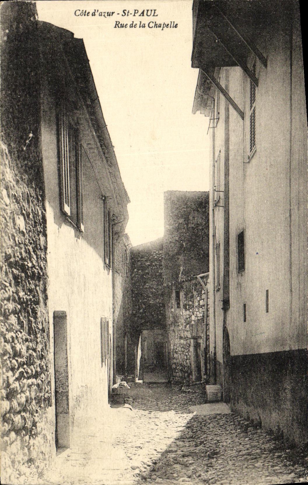 CPA Cote d azur St Paul Rue de la Chapelle