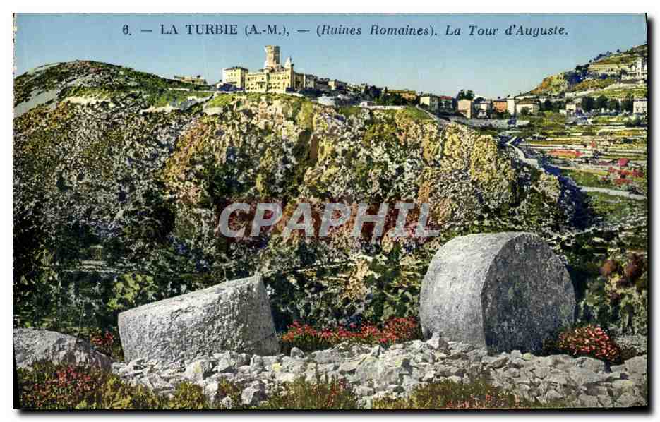 CPA La Turbie La Tour d Auguste