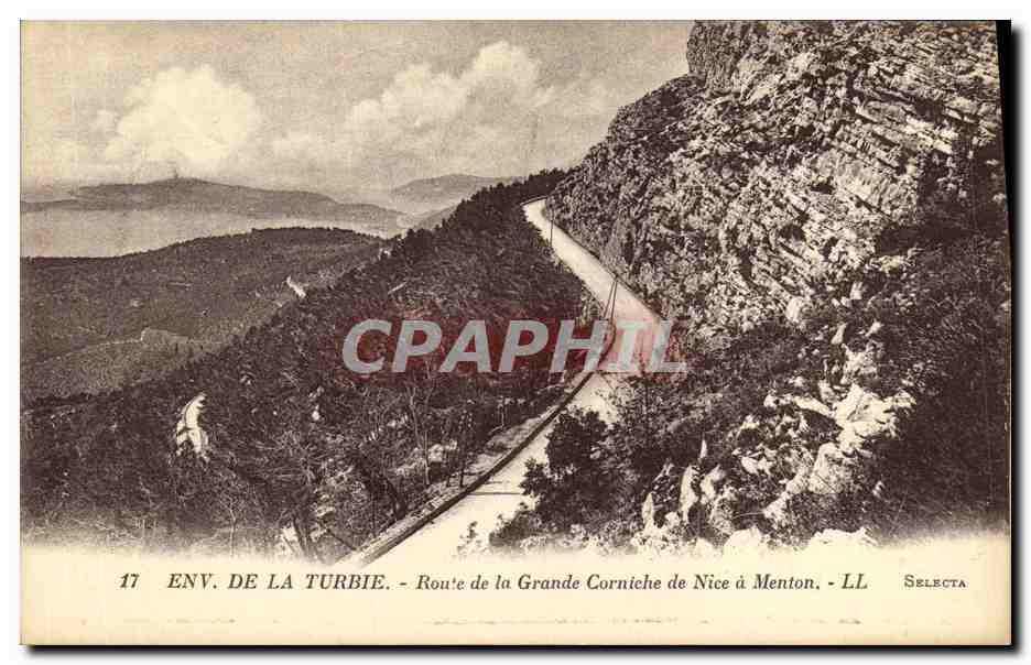Env. de la Turbie — Route de la Grande Corniche de Nice à Menton — Selecta