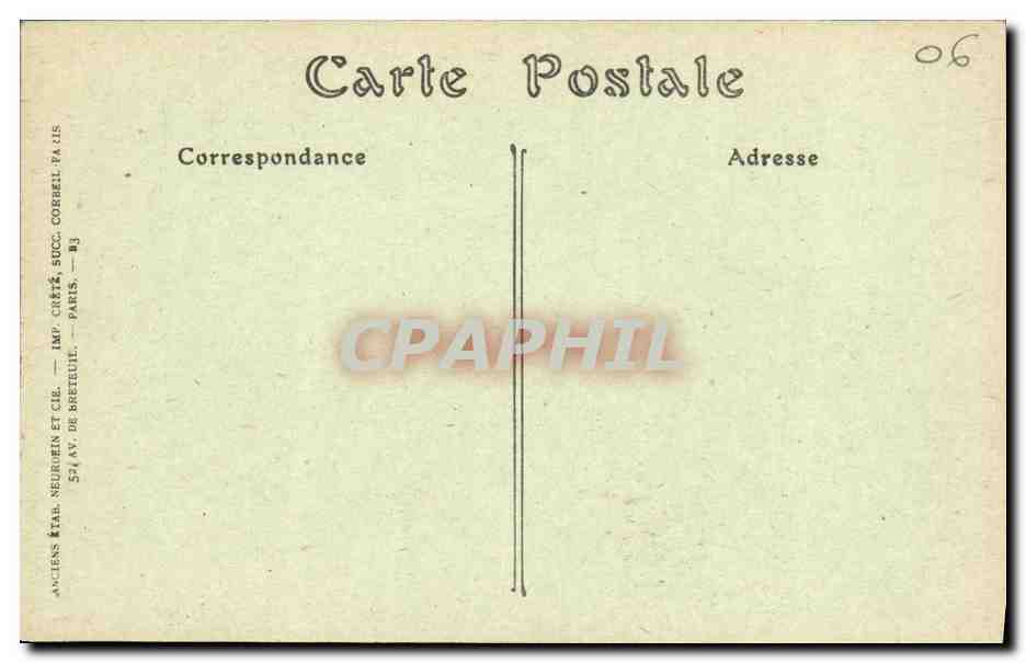 CPA La Turbie Vue sur la Principaute de Monaco — Rückseite